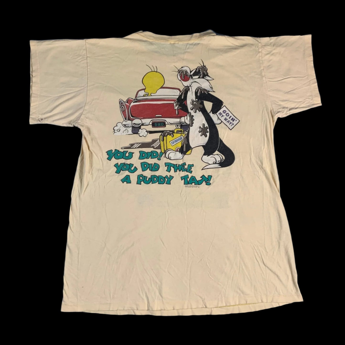 90s VTG Looney Tunes Tweety + Sylvester tshirt - size XL/XXL