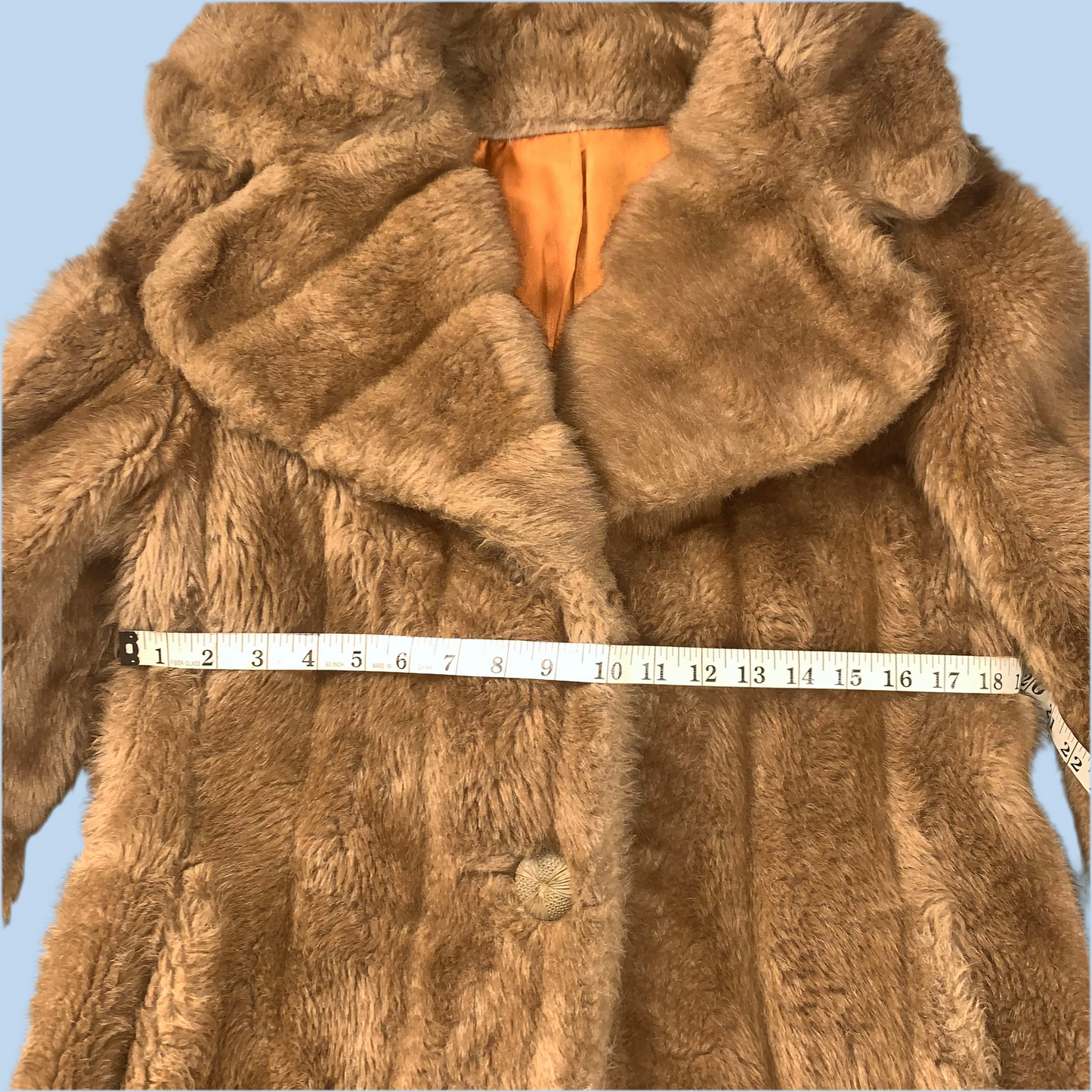 60s vintage faux fur teddy coat - size XS/S