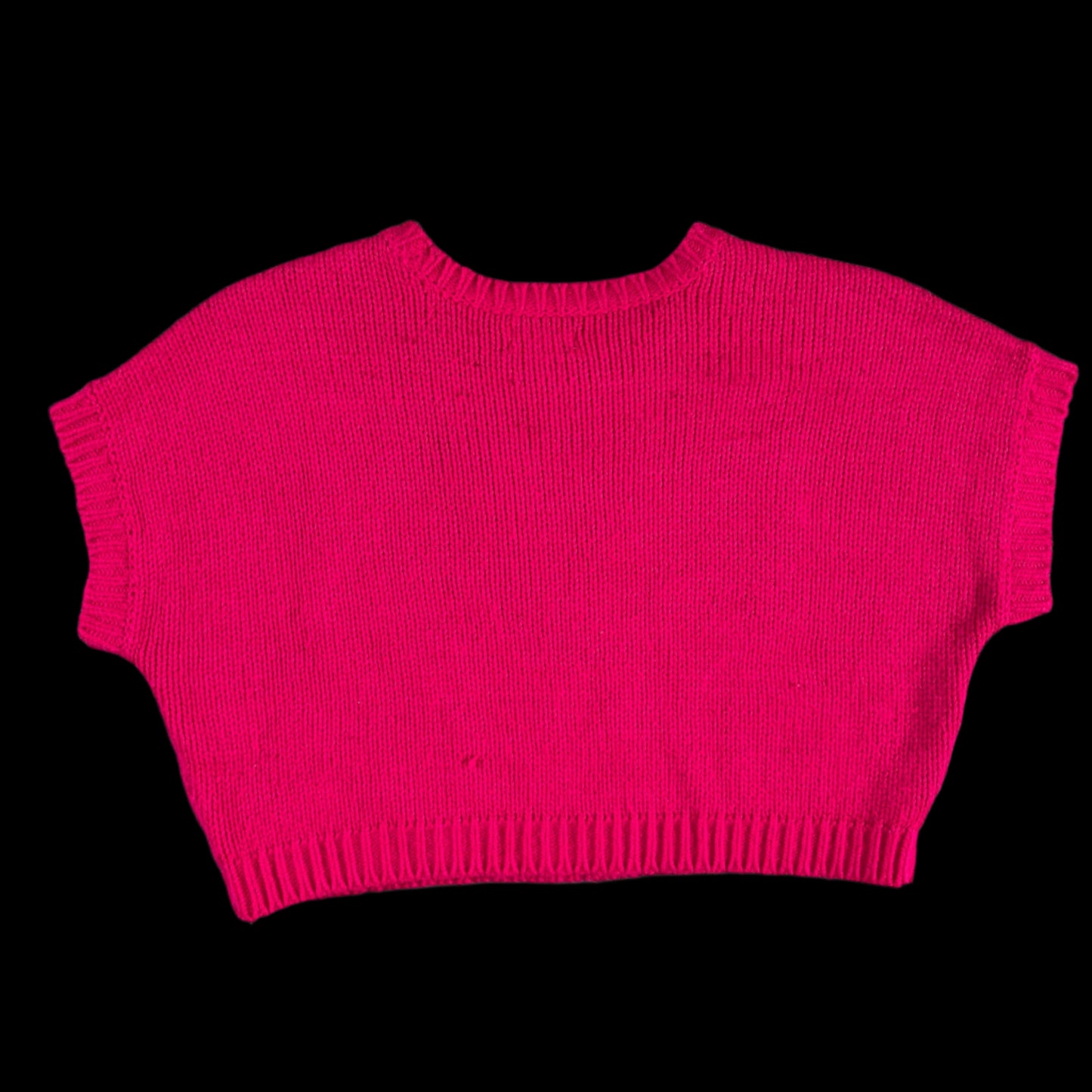 preloved cropped heart sweater - size XS/S