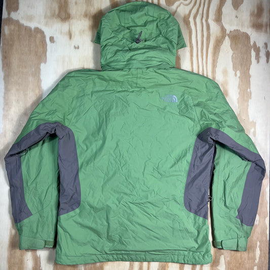 preloved The North Face HyVent leaf green rain jacket - XS/S