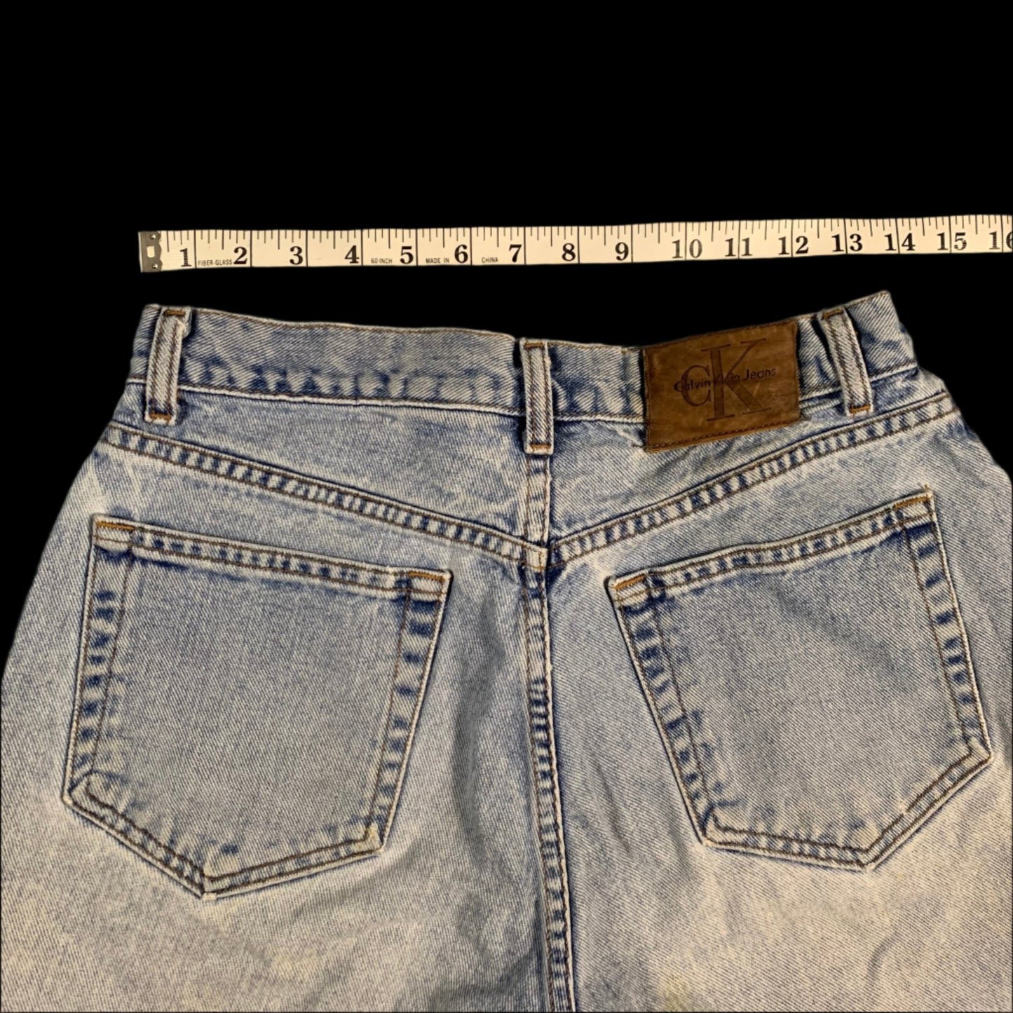 90s vintage Calvin Klein easy fit cutoff shorts - size S/M