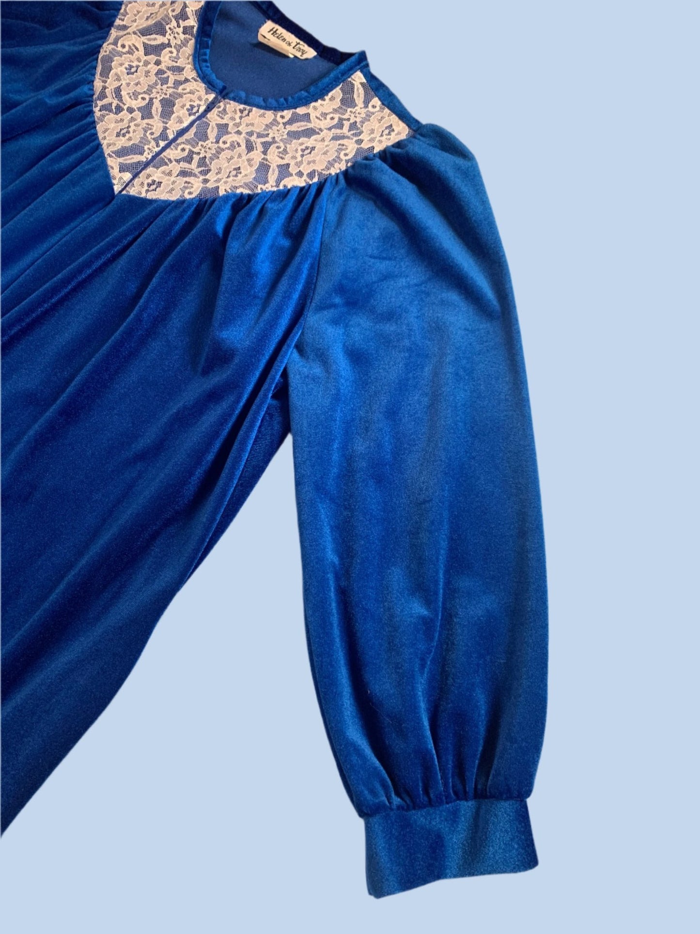 80s vintage velvet nightgown - size S