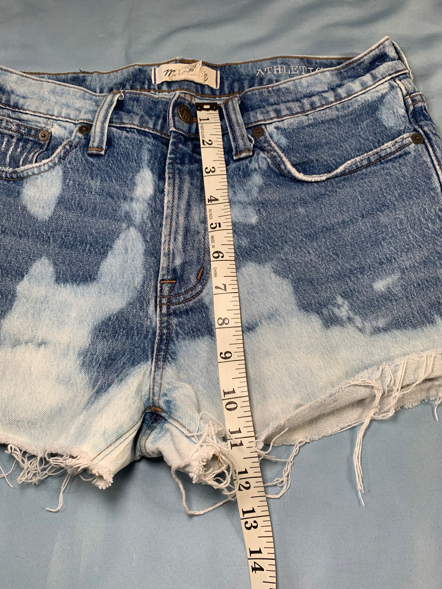 reworked Madewell denim shorts - S/M