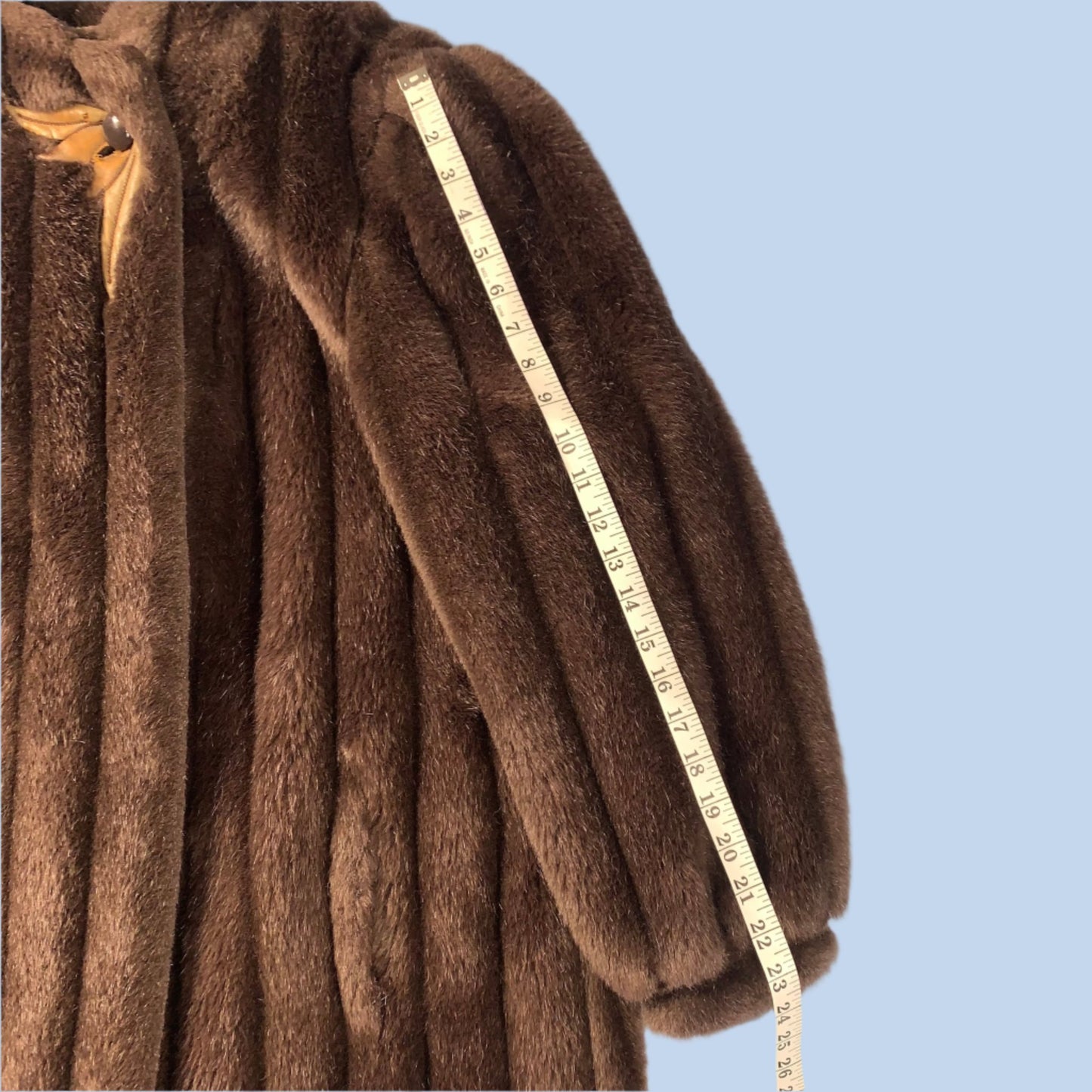80s vintage faux fur coat - size M/L
