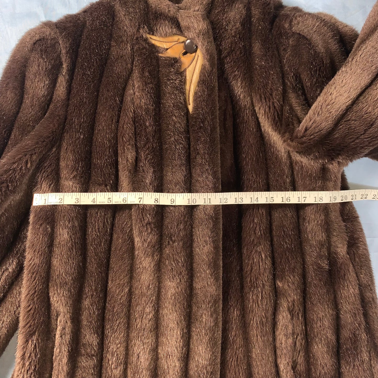 80s vintage faux fur coat - size M/L