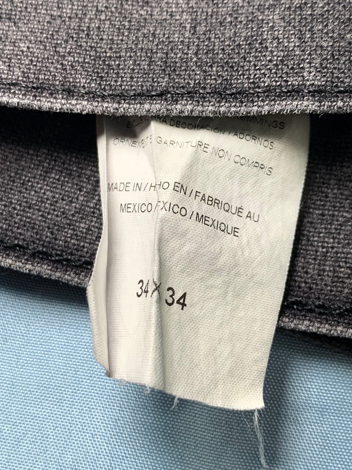 reworked black bermuda jorts - M/L