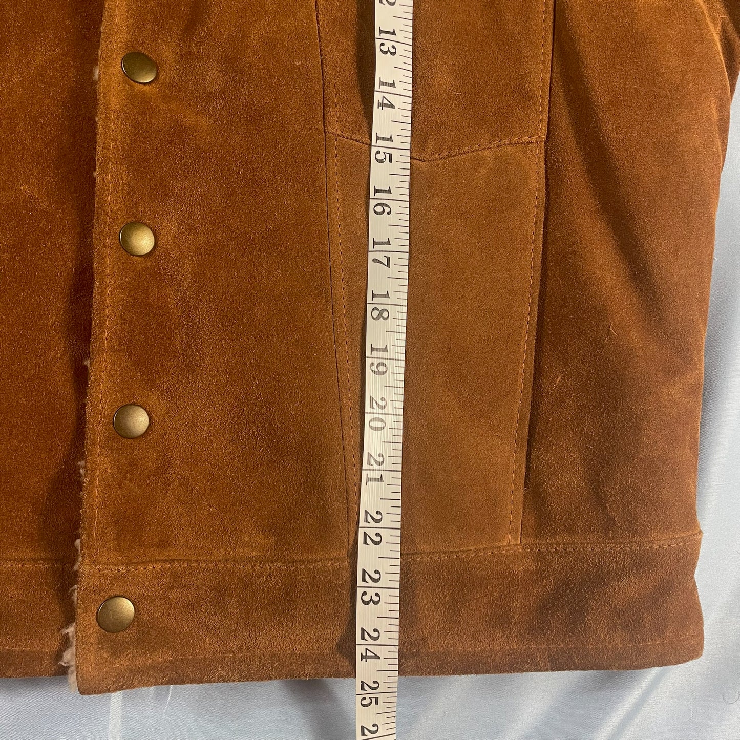 70s vintage sherpa trucker jacket - size 42