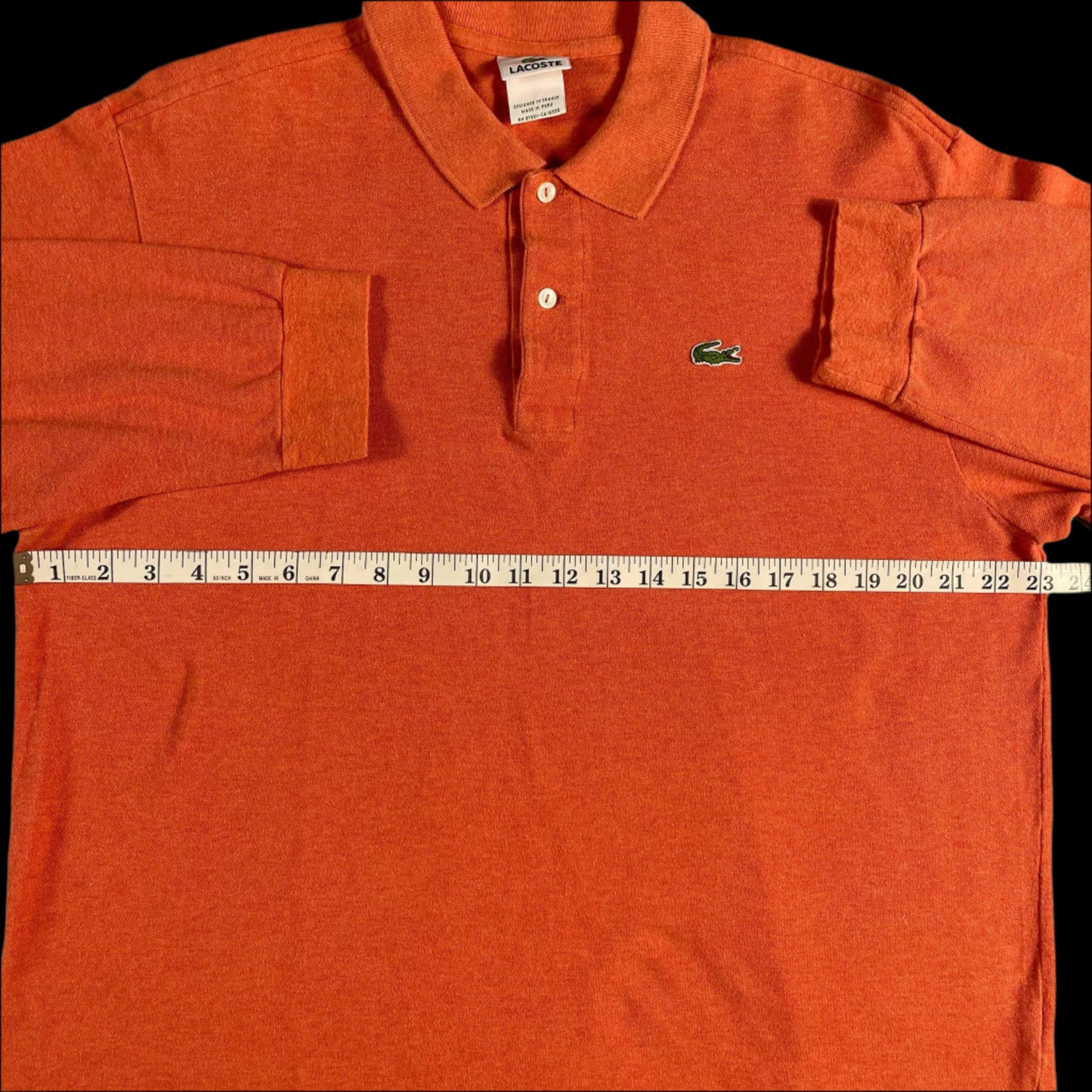 Lacoste classic polo long sleeve shirt - size XL