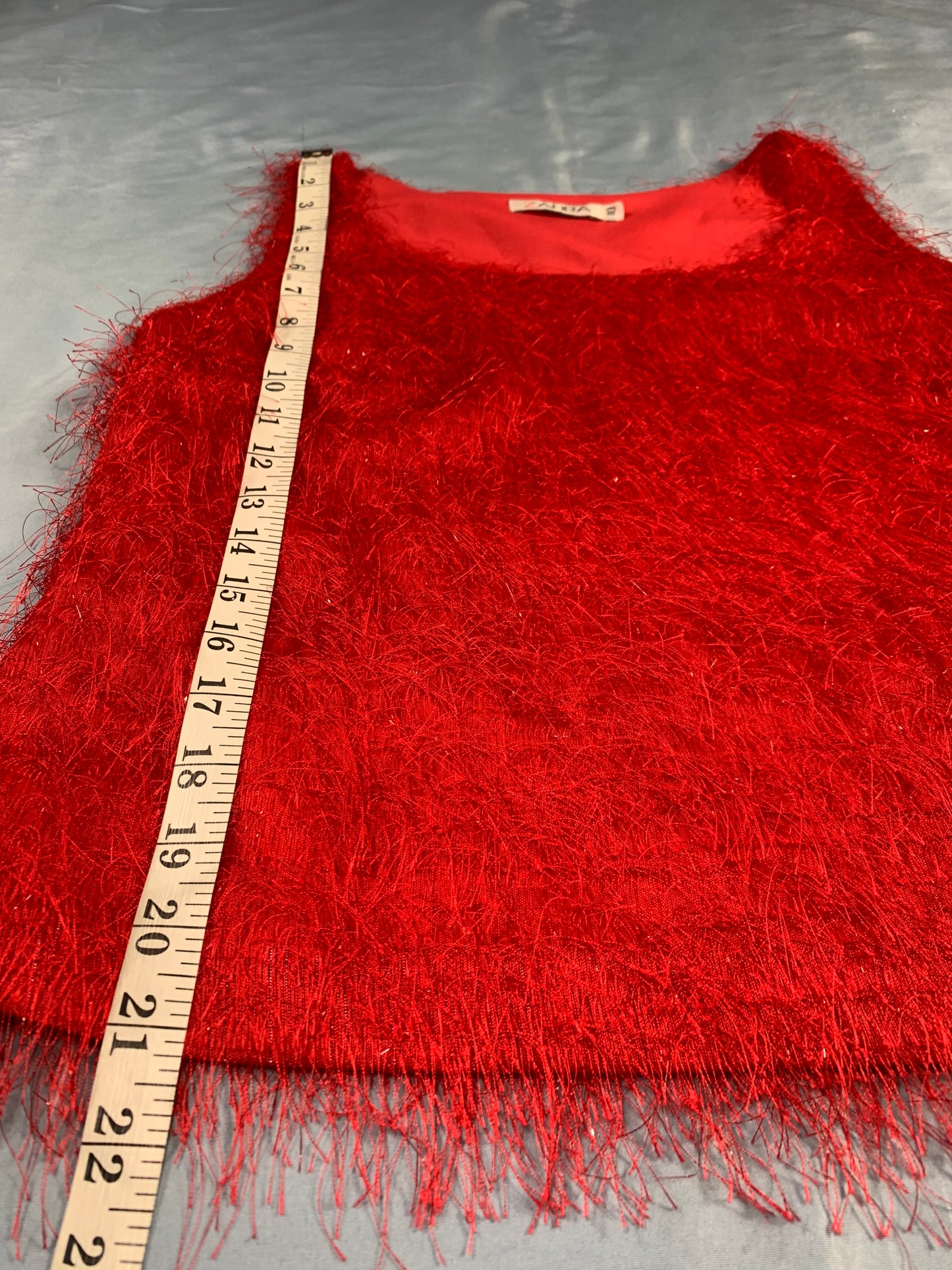 preloved tomato red tank top - XS/S