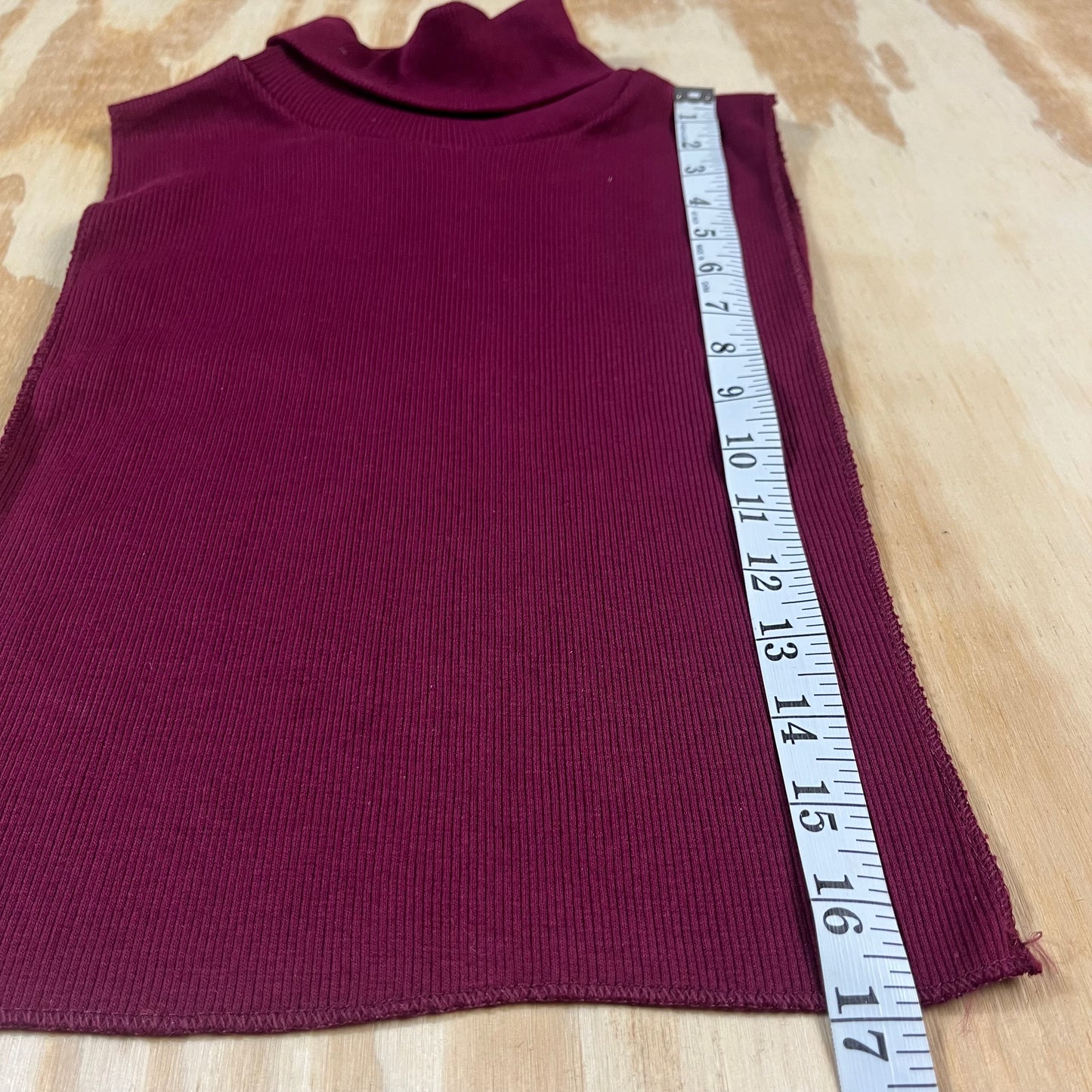80s VTG cotton ribbed turtleneck dickie - O/S