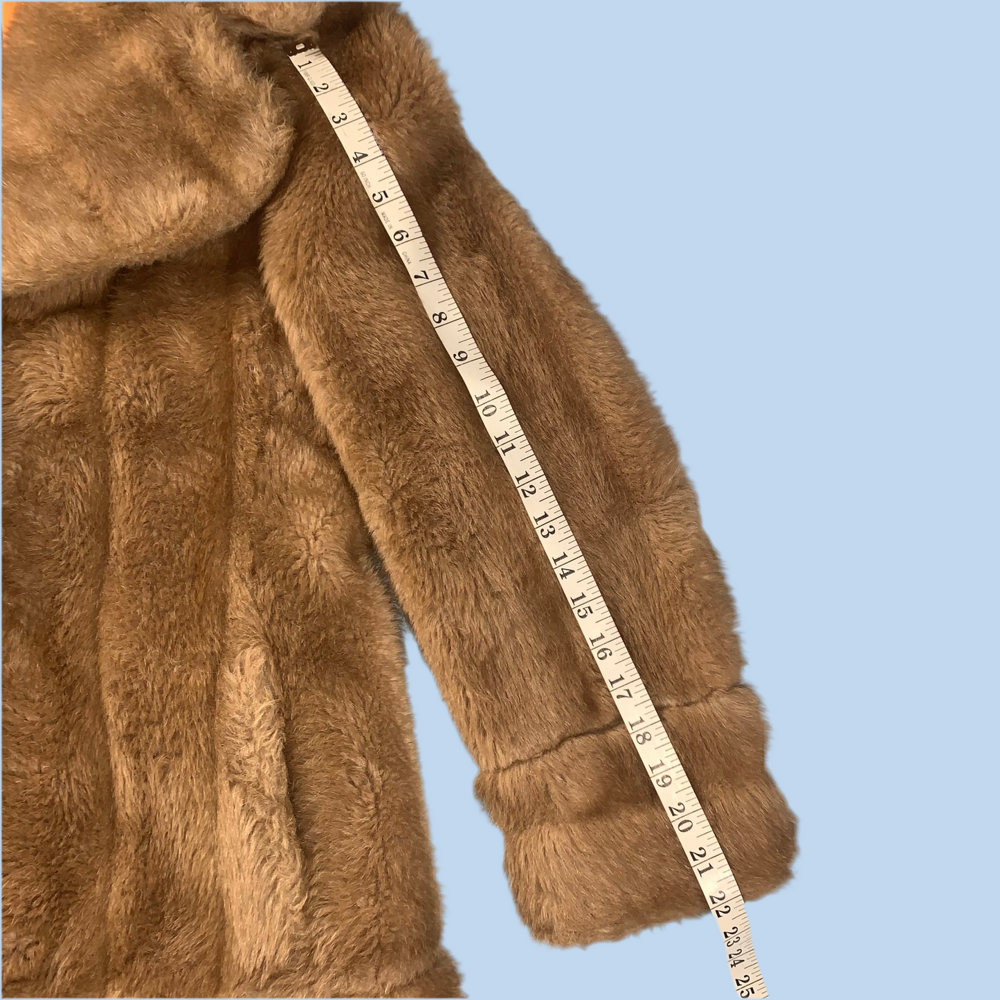 60s vintage faux fur teddy coat - size XS/S