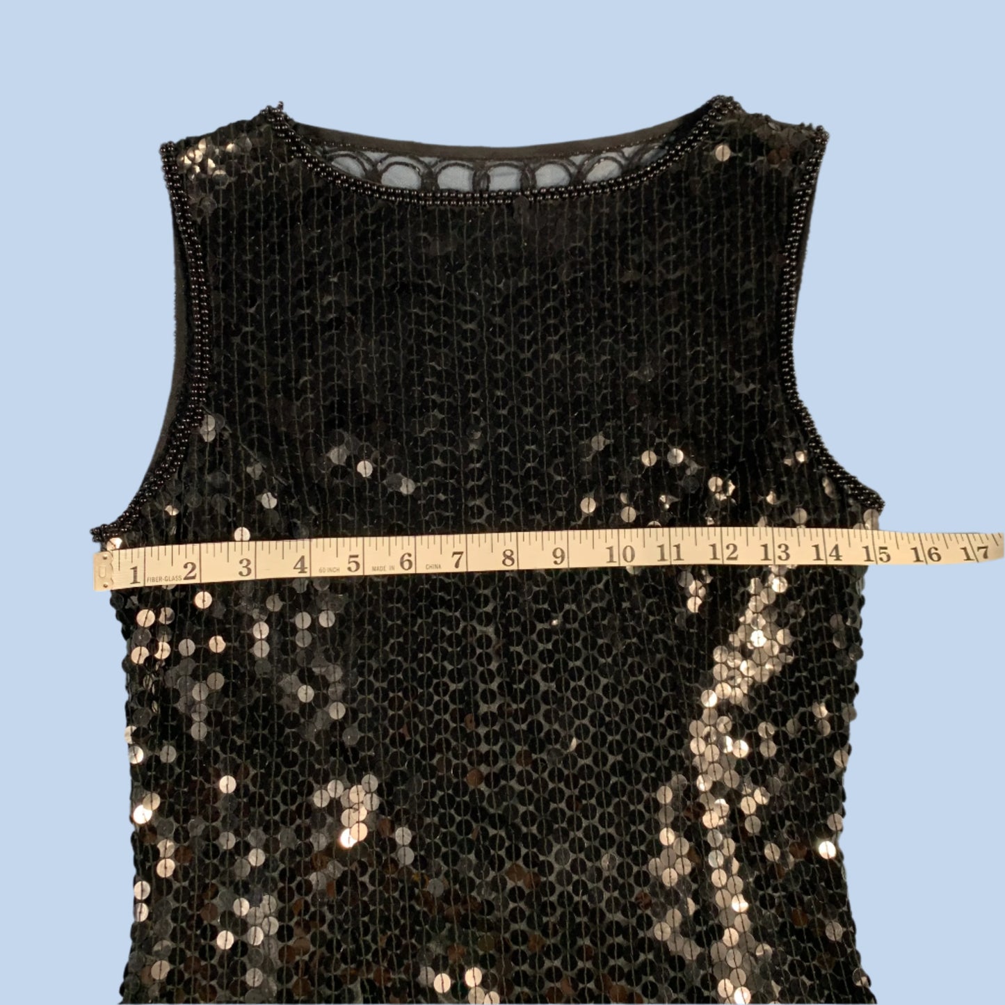 80s vintage sequin cocktail dress - size XS/S