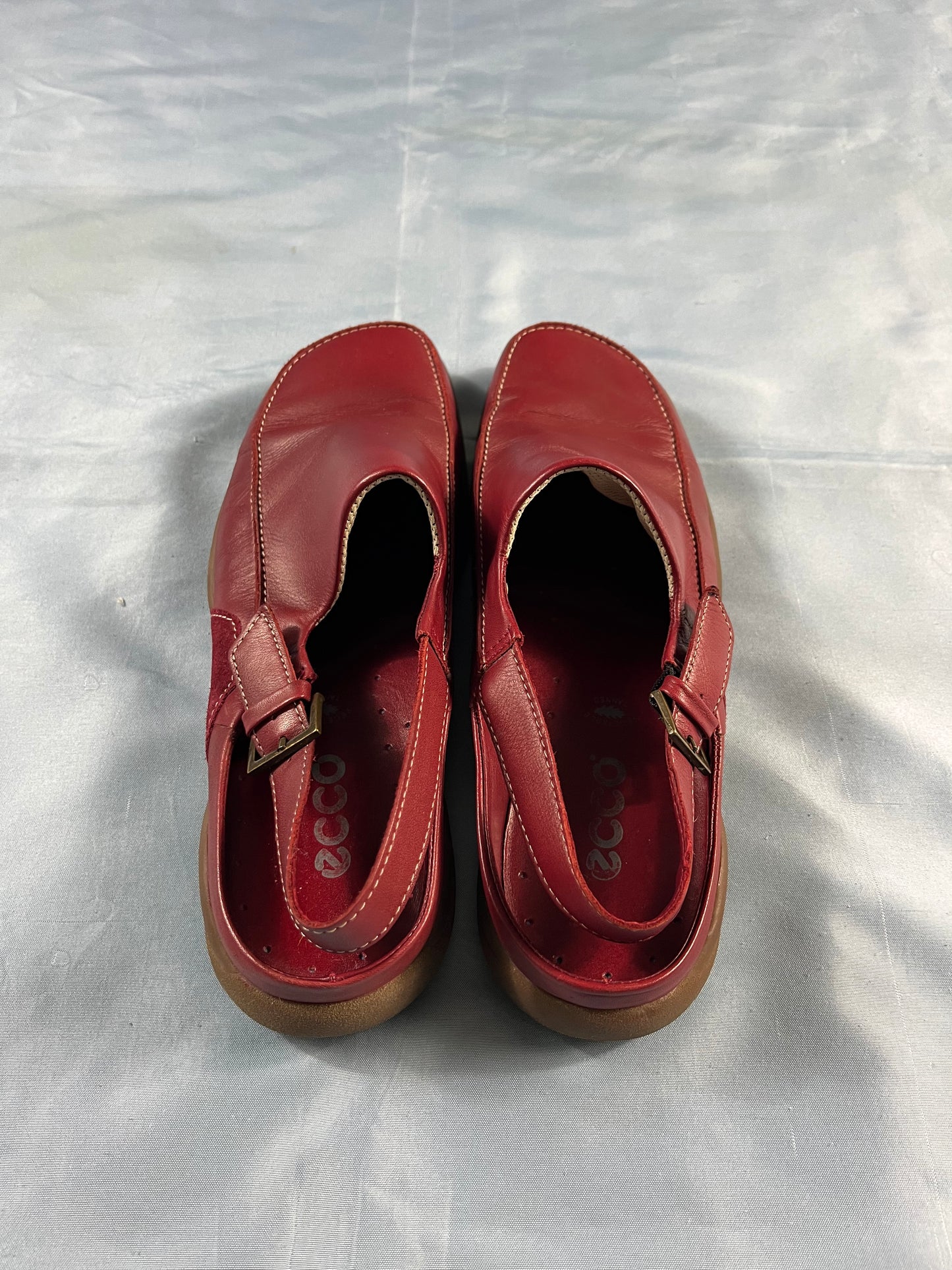90s VTG Ecco Yucatan closed toe slingback sandals - 9W