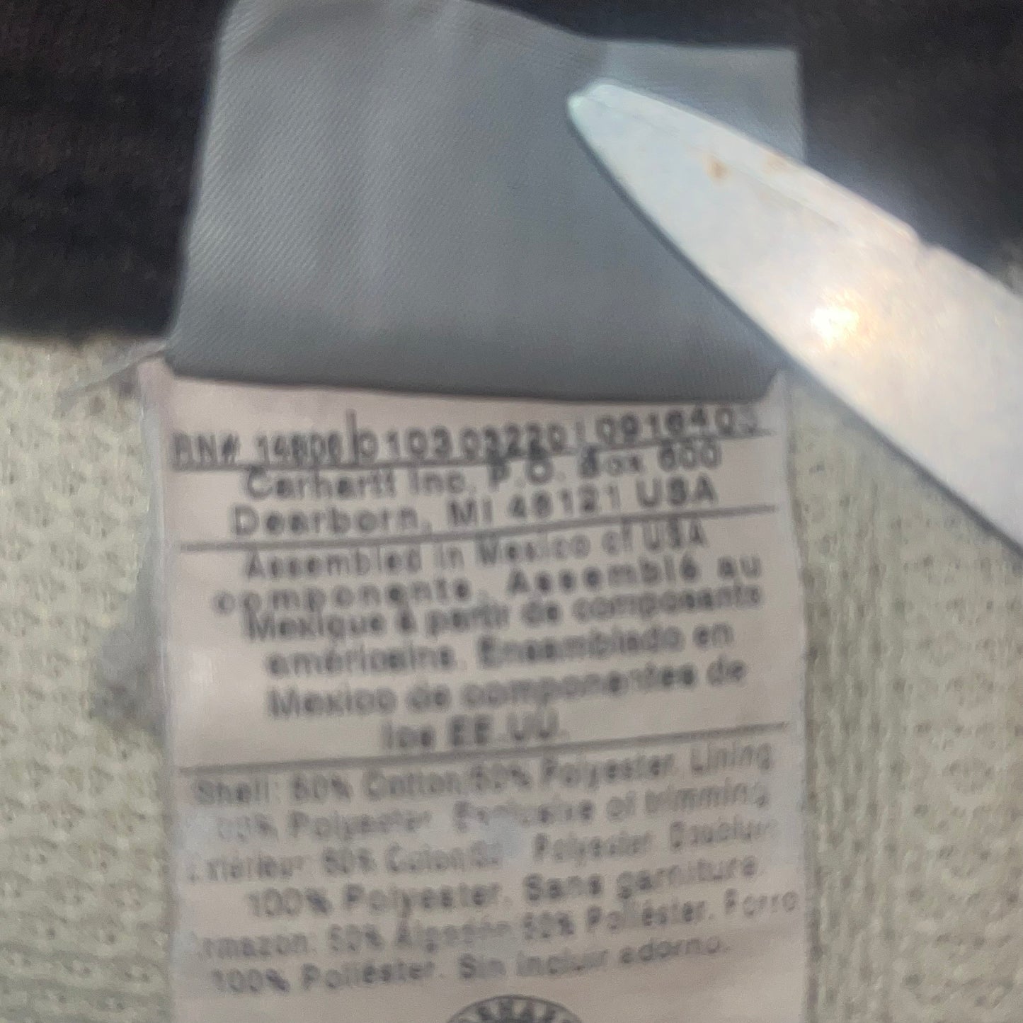 Y2K VTG Carhartt full zip hoodie - L/XL