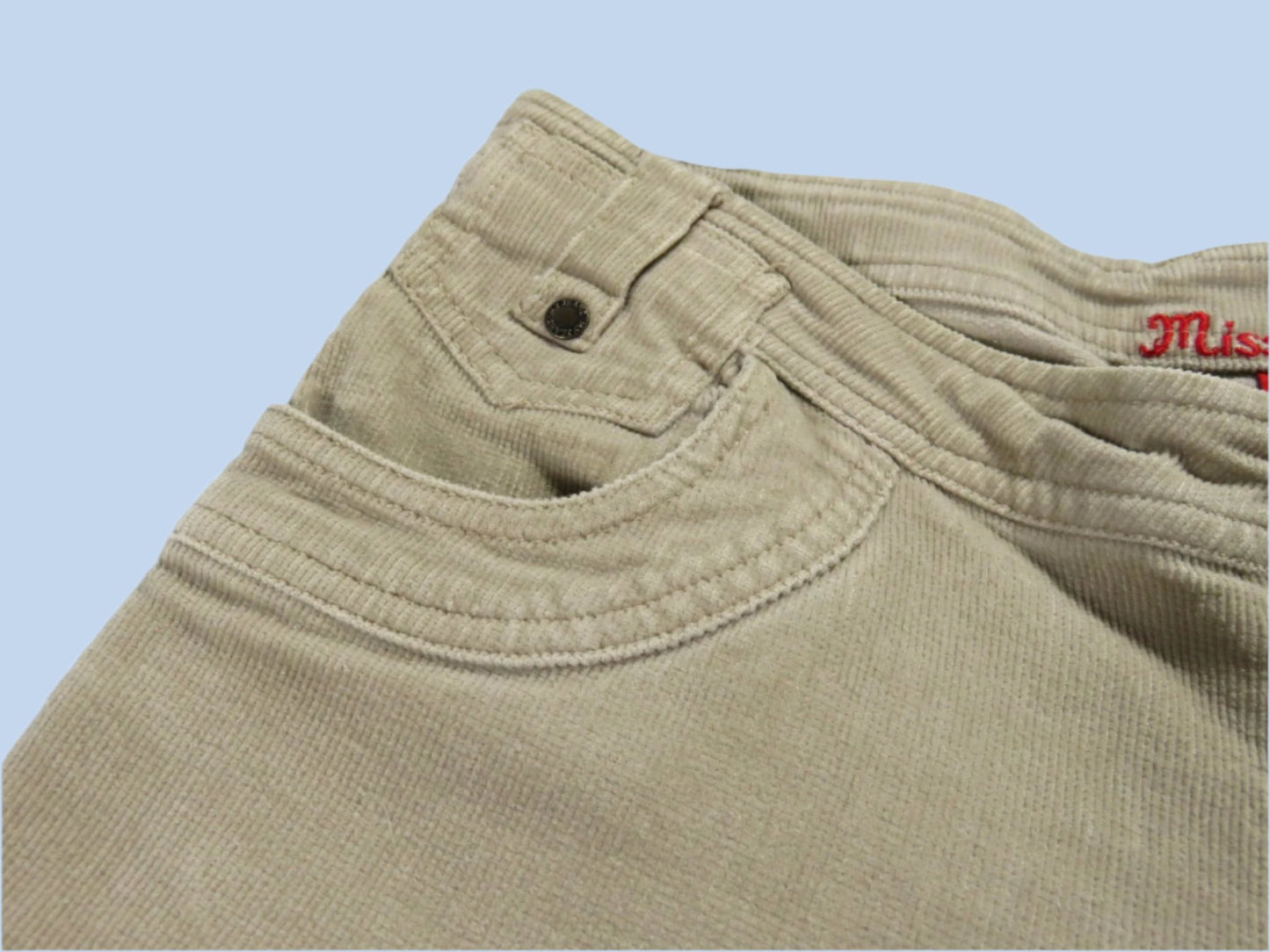 y2k vintage corduroy flare capri - size 7/8