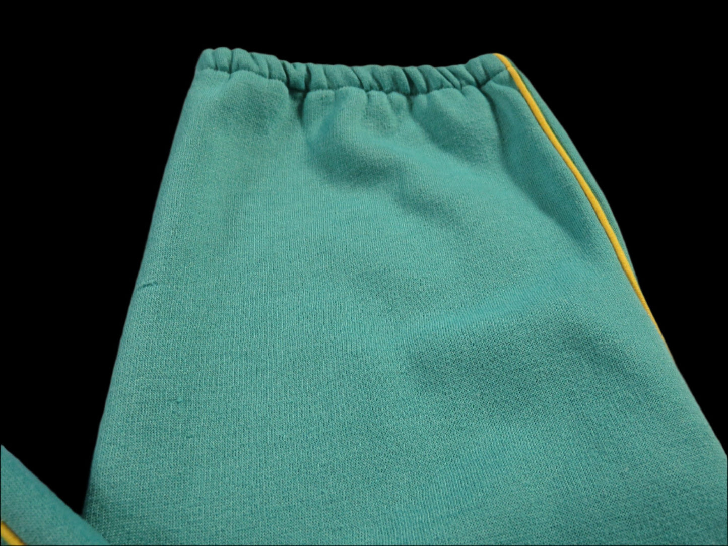 80s vintage contrast piping joggers - size M