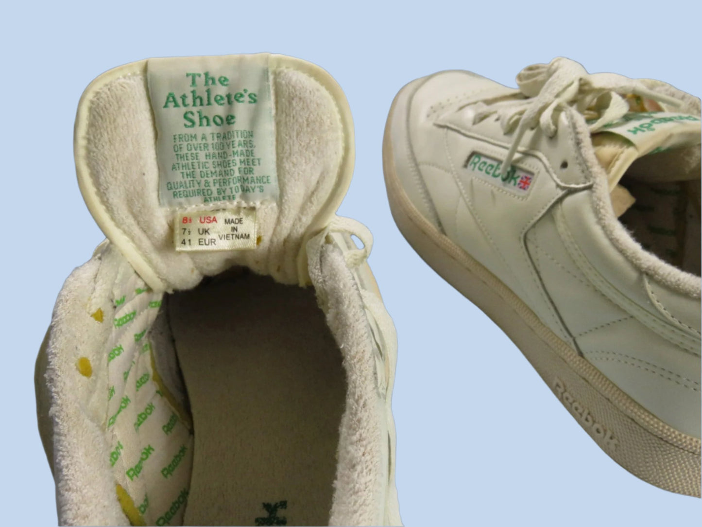 80s vintage Reebok Club C sneakers - size 8.5M