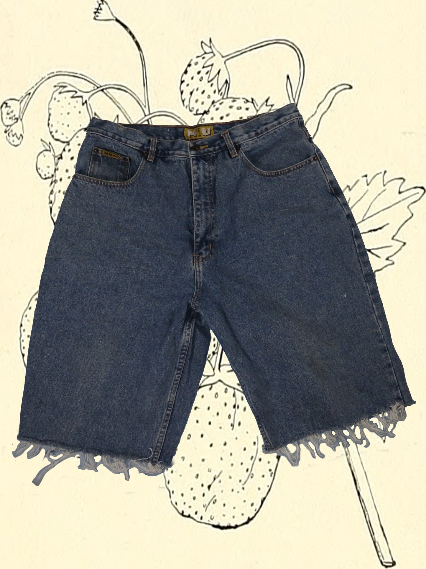 y2k vintage reworked NU Wear jorts - size 36