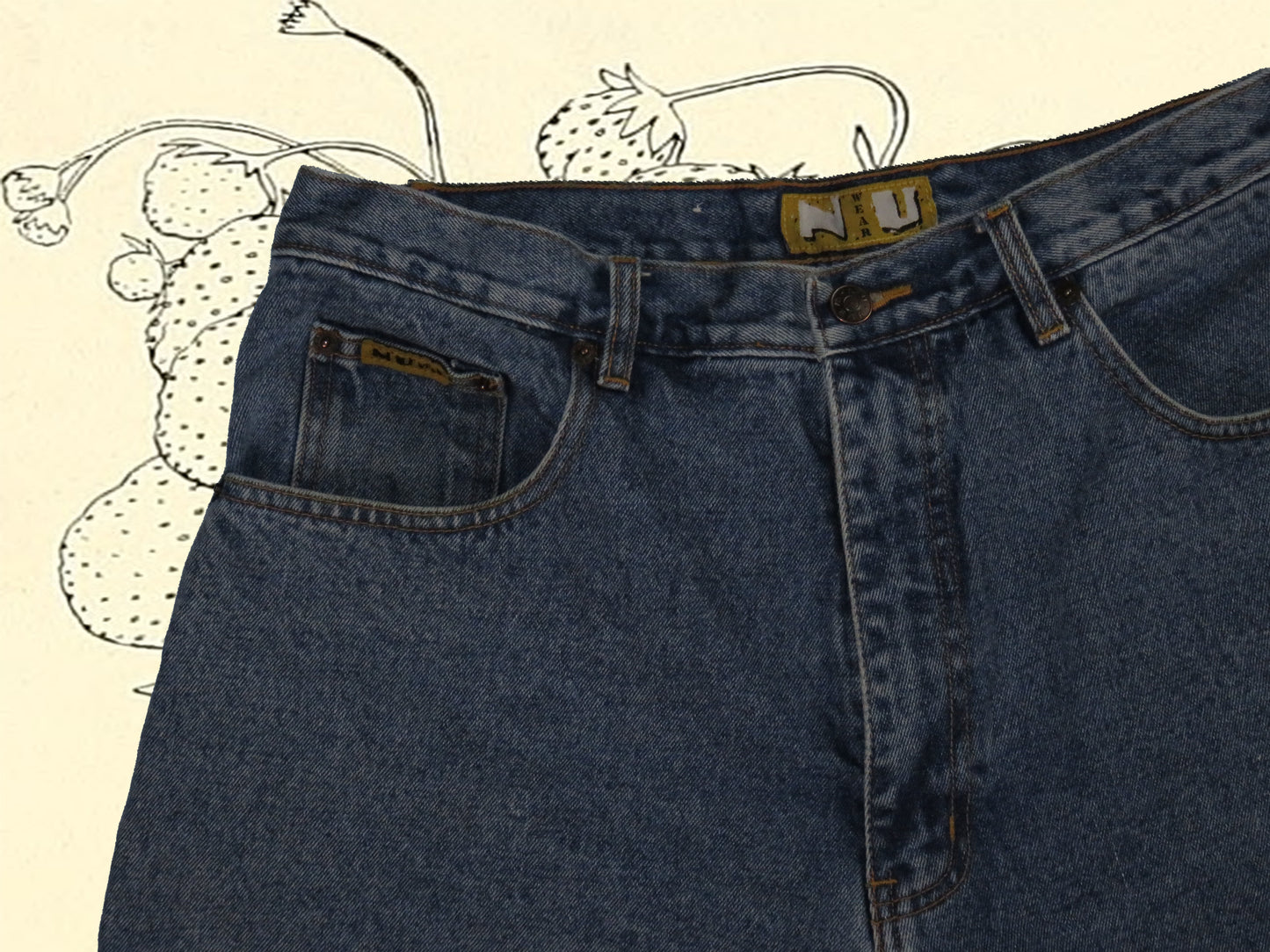 y2k vintage reworked NU Wear jorts - size 36