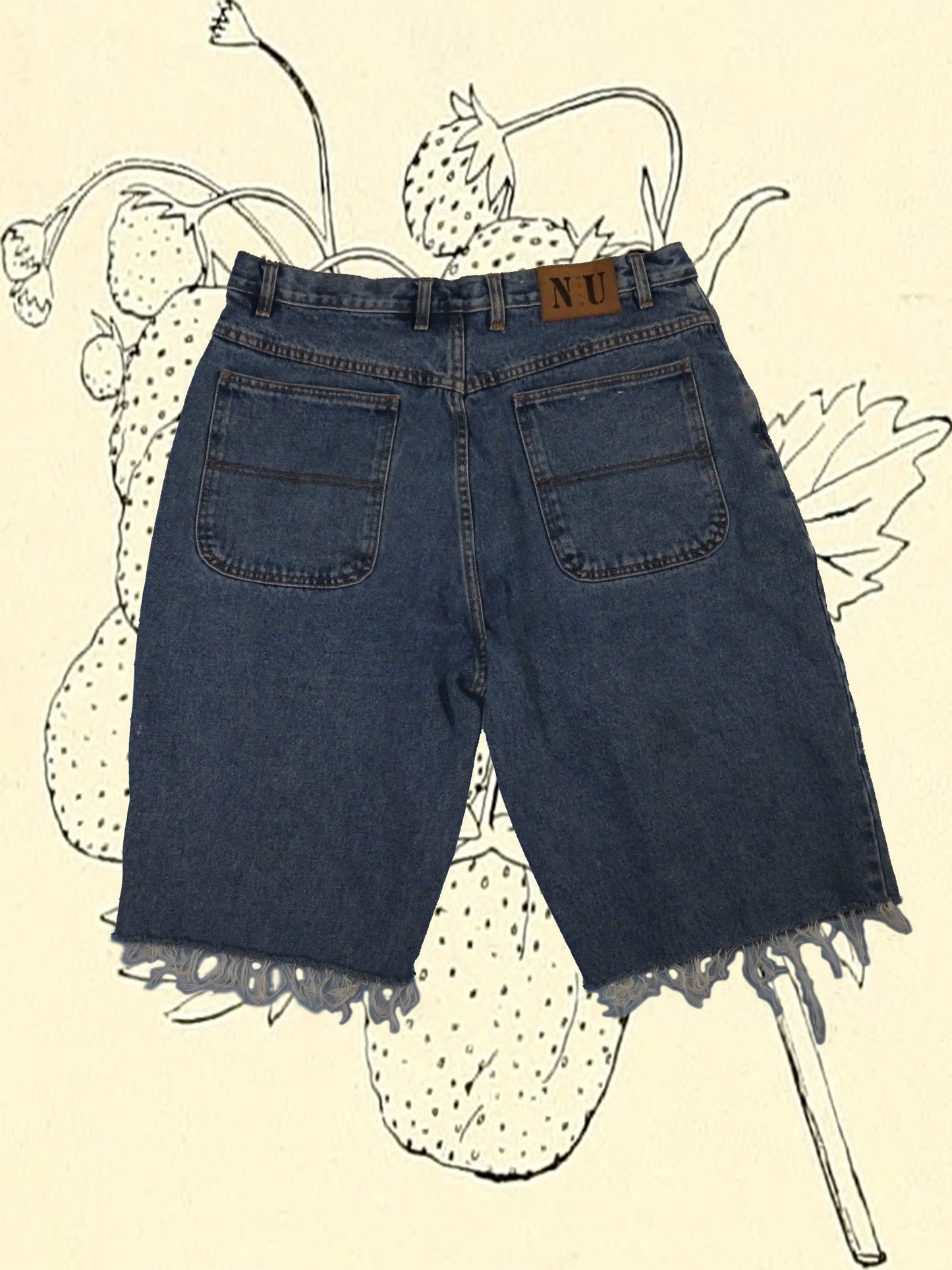 y2k vintage reworked NU Wear jorts - size 36