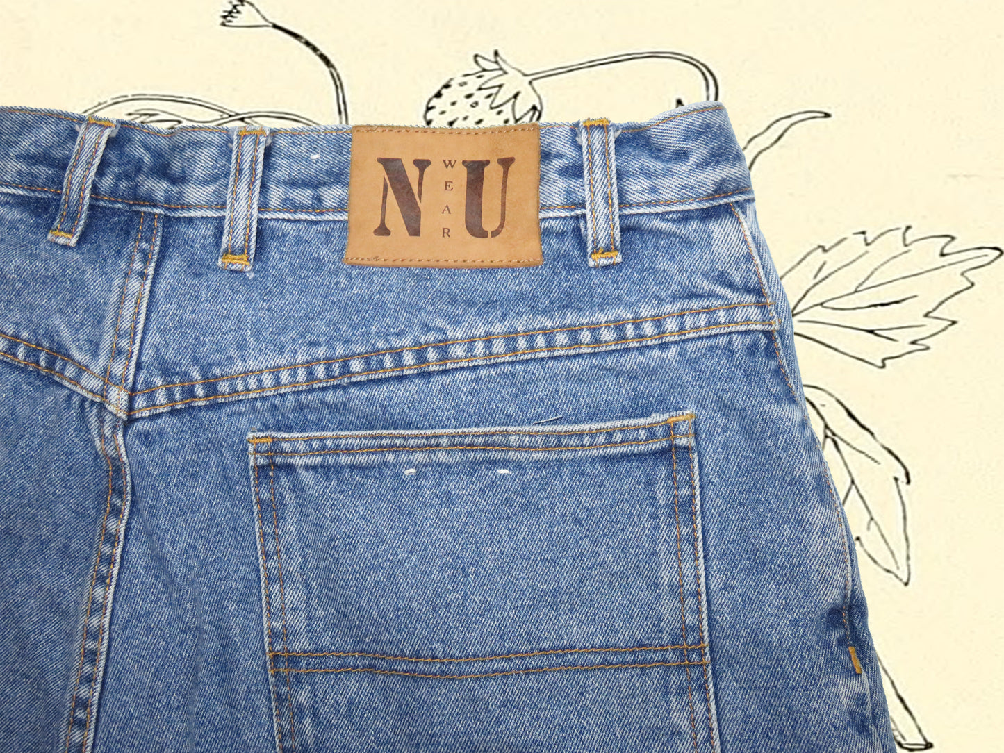 y2k vintage reworked NU Wear jorts - size 36