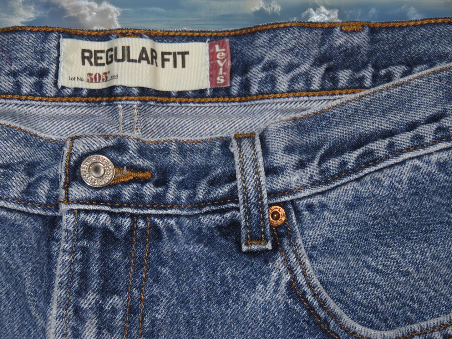 reworked Levi's 505 jorts - size 36