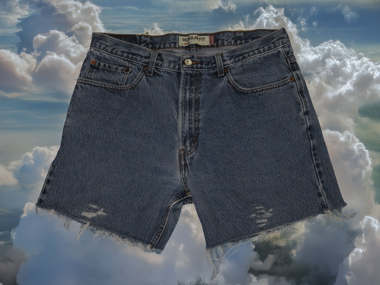 reworked Levi's 505 jorts - size 36