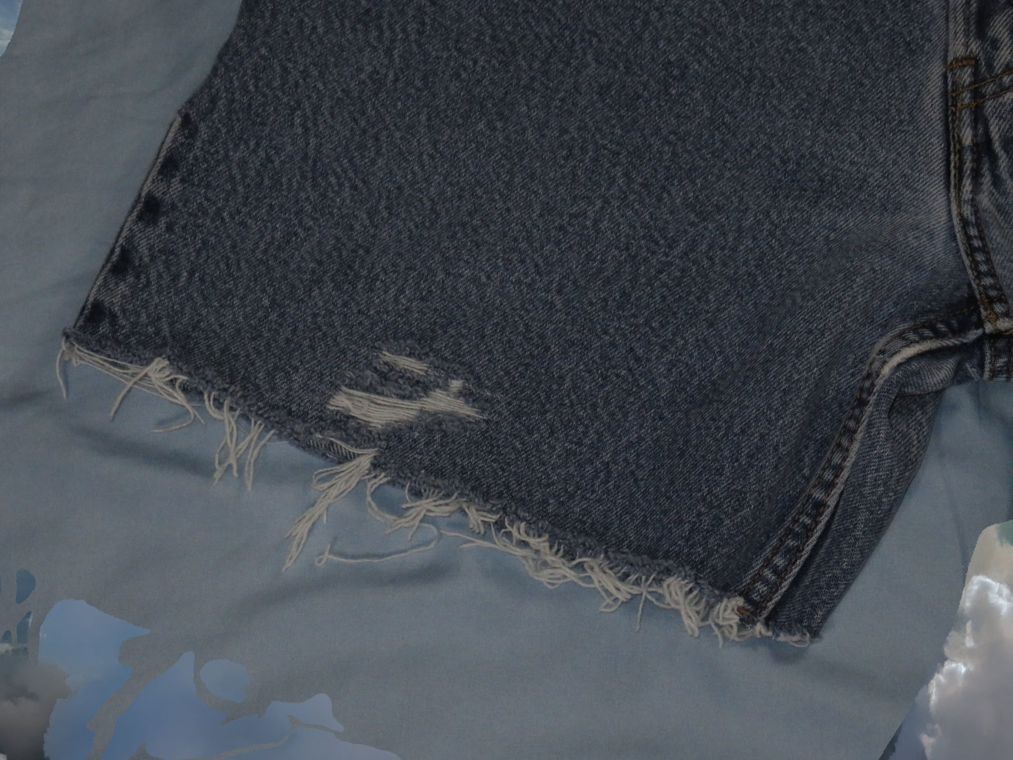 reworked Levi's 505 jorts - size 36