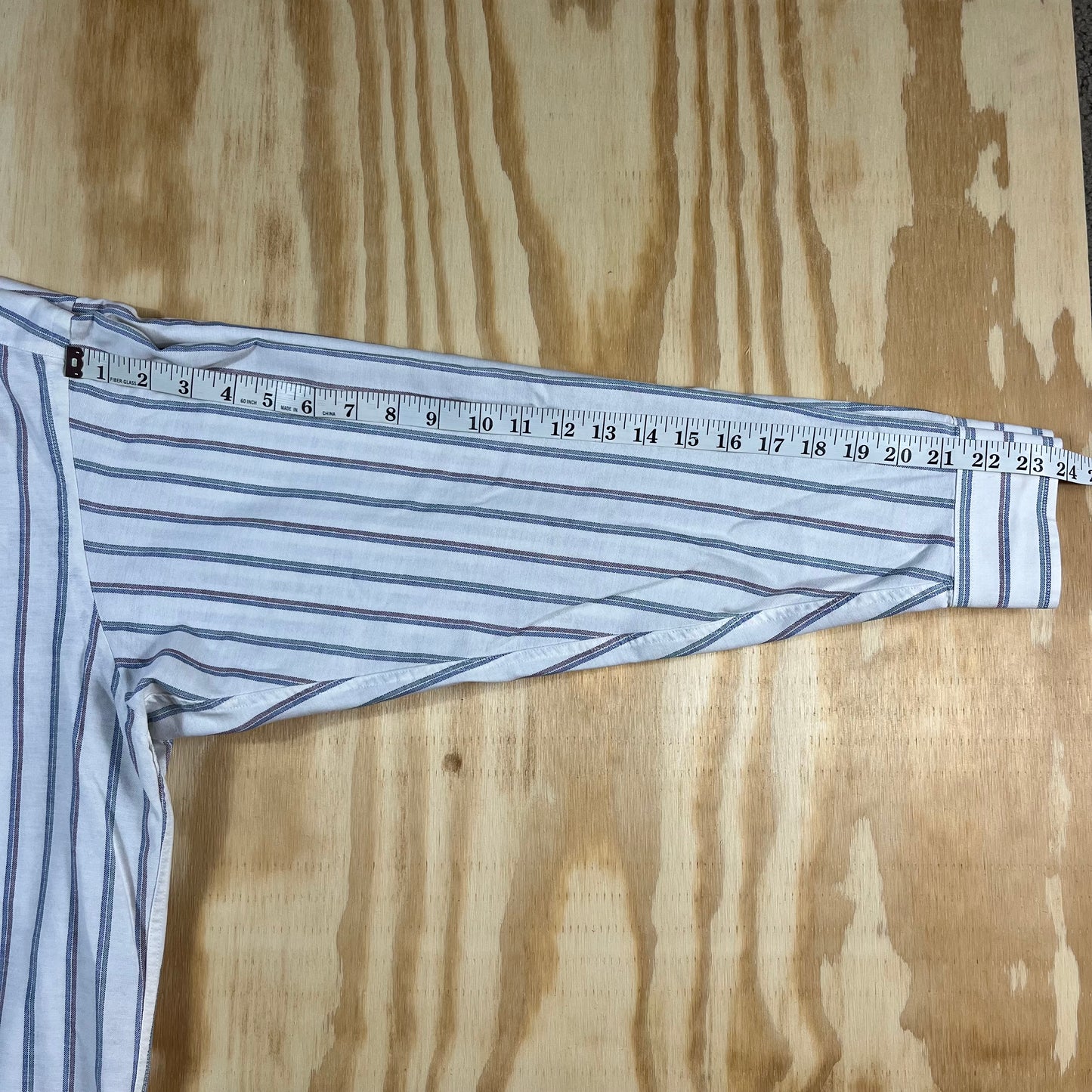 90s VTG Manhattan Shirtmakers striped button down - XL/2X