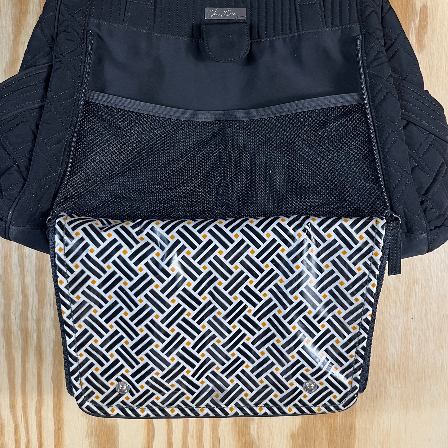 preloved Vera Bradley black microfiber "Stroll Around" bag - O/S