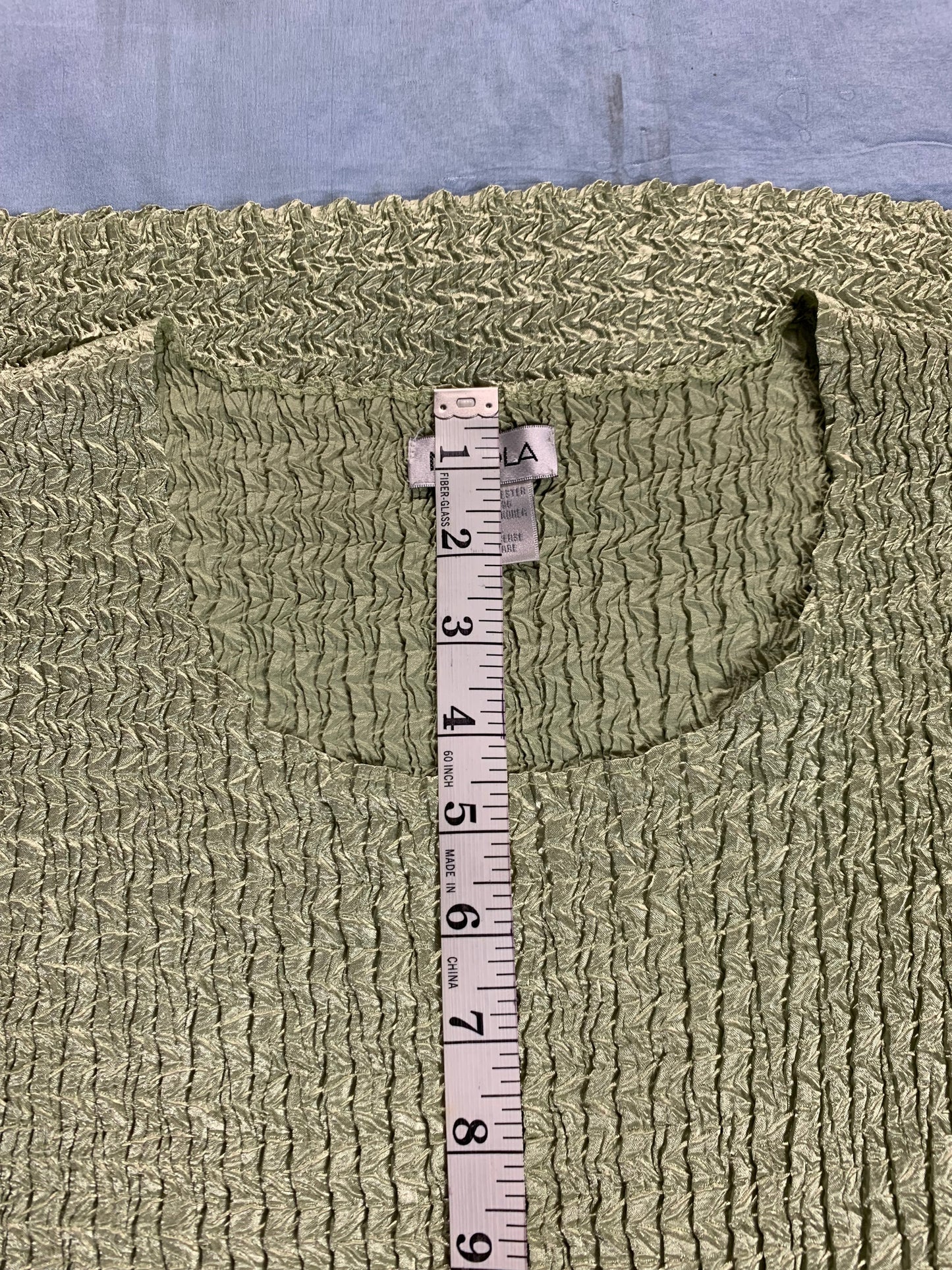90s Y2K VTG crinkle tank top - size XL