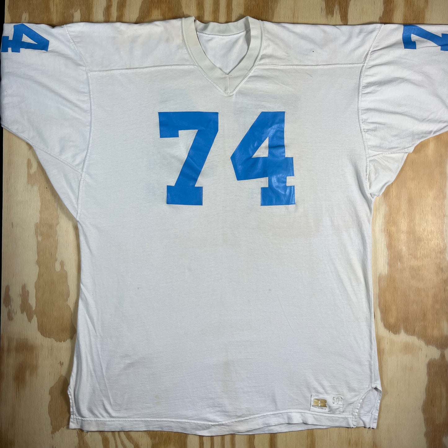 60s VTG Russell Southern Co. football jersey 74 - XL/XXL