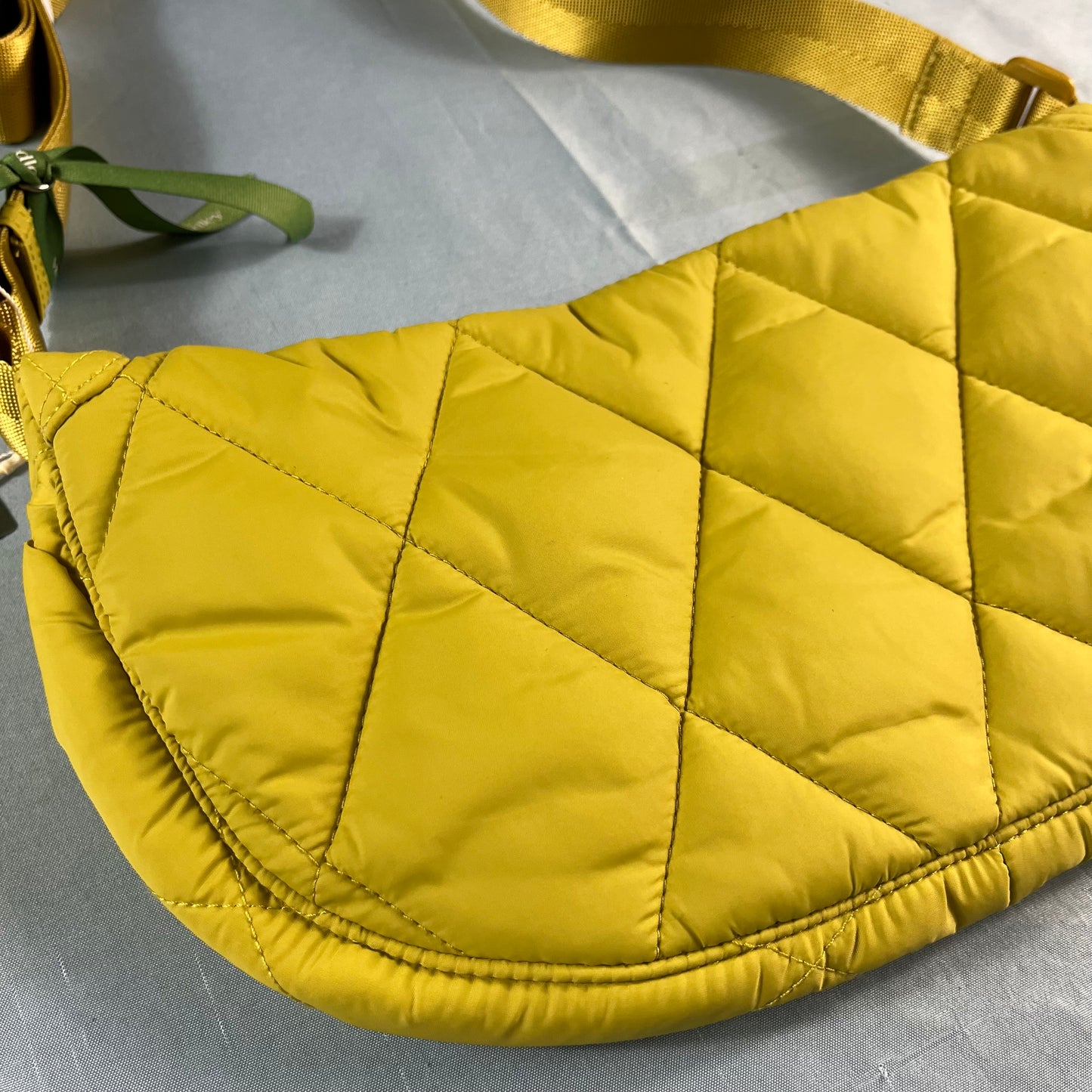 NWT Vera Bradley mustard quilted small crescent bag - O/S