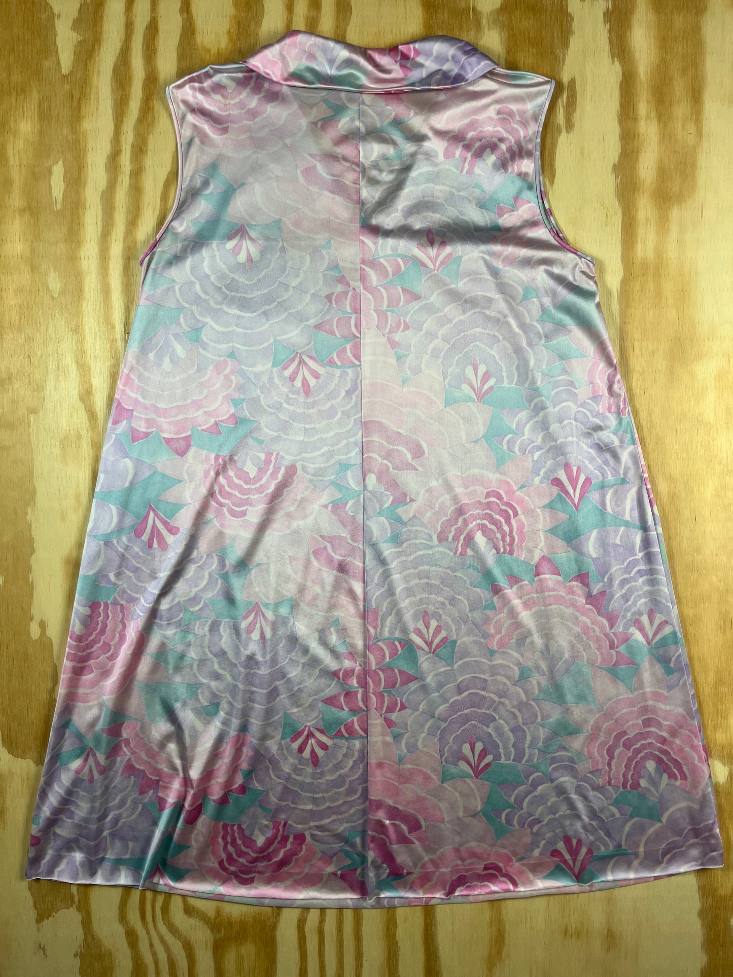 60s VTG pastel babydoll floral sleep dress - M/L
