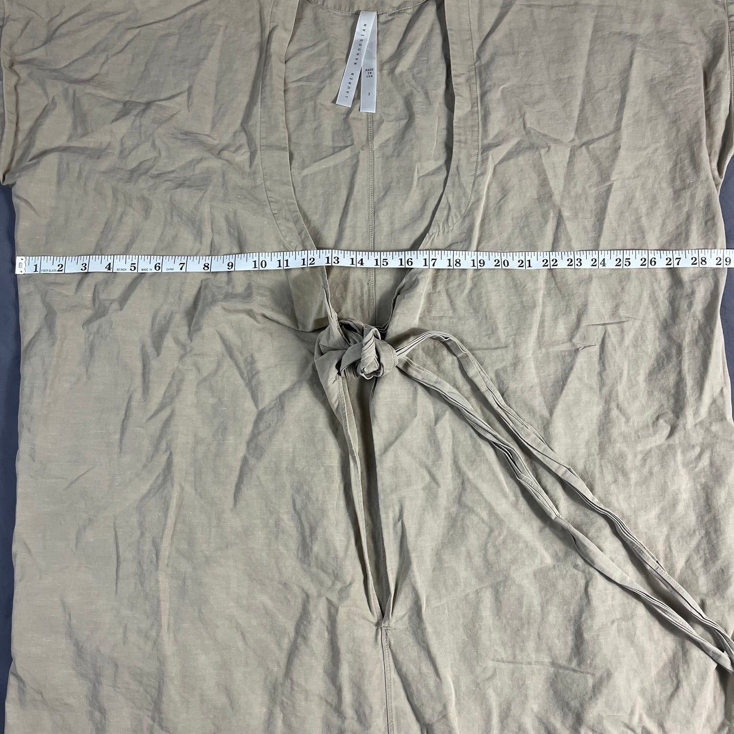 archival Lauren Manoogian linen wrap jumpsuit - M/L