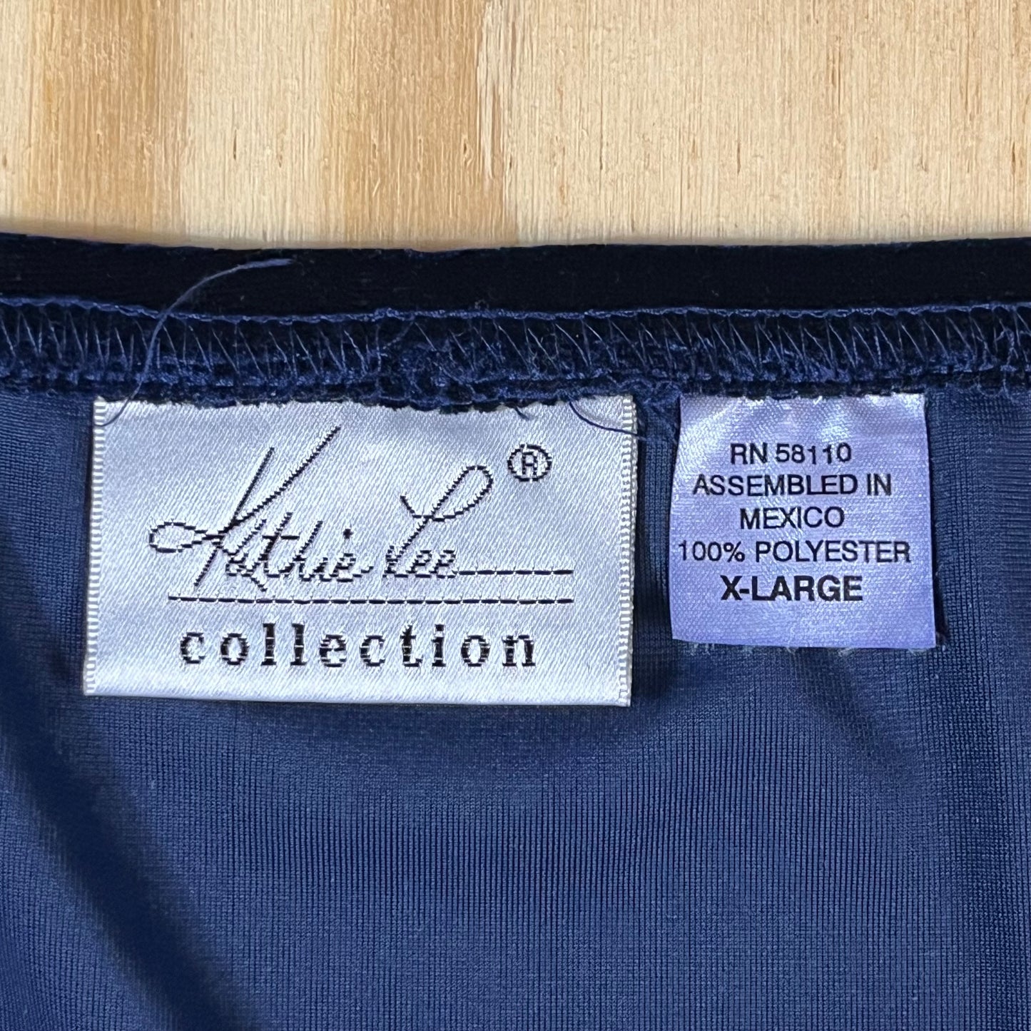 90s VTG blue velvet maxi skirt - L/XL