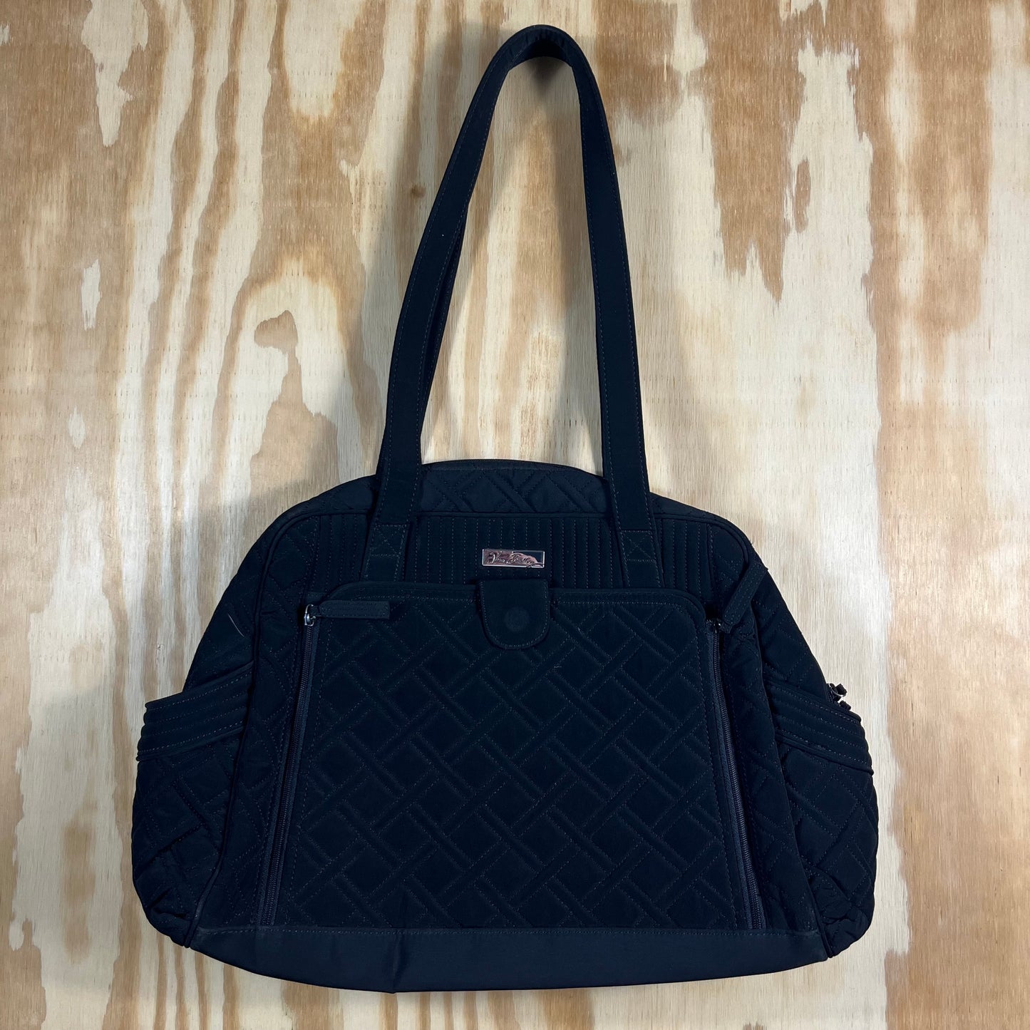 preloved Vera Bradley black microfiber "Stroll Around" bag - O/S