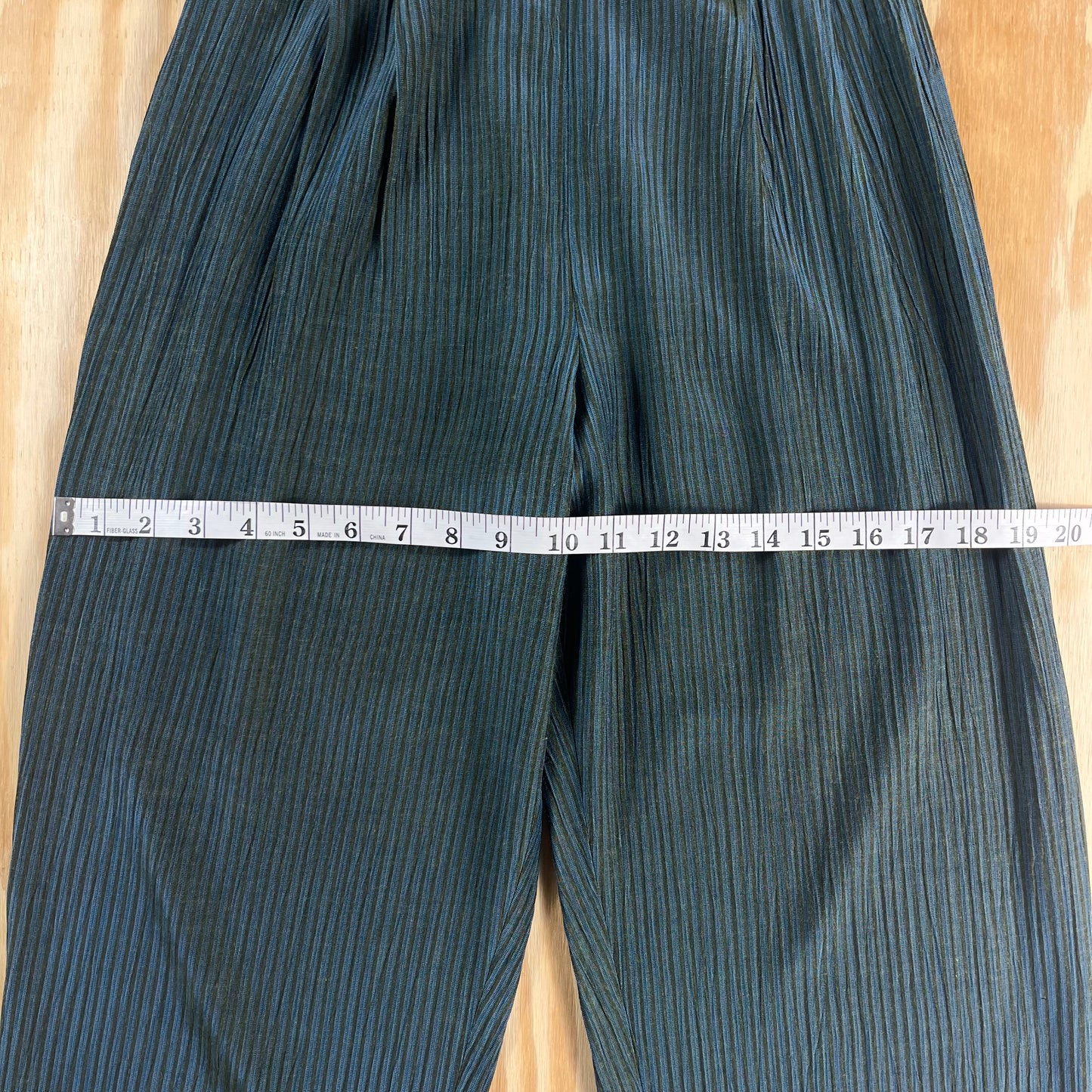 90s VTG Coldwater Creek plissé micro pleat tapered trousers - P4 - WXS/WS