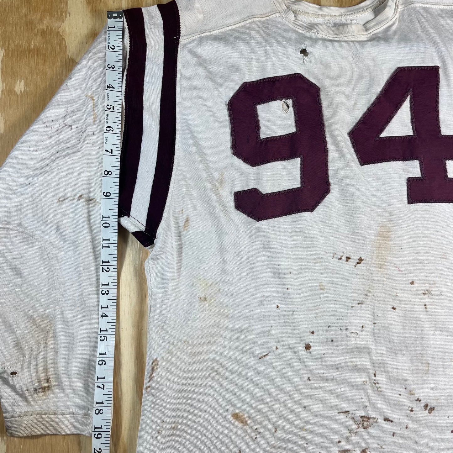 70s VTG thrashed tackle twill football jersey 94 - S/M