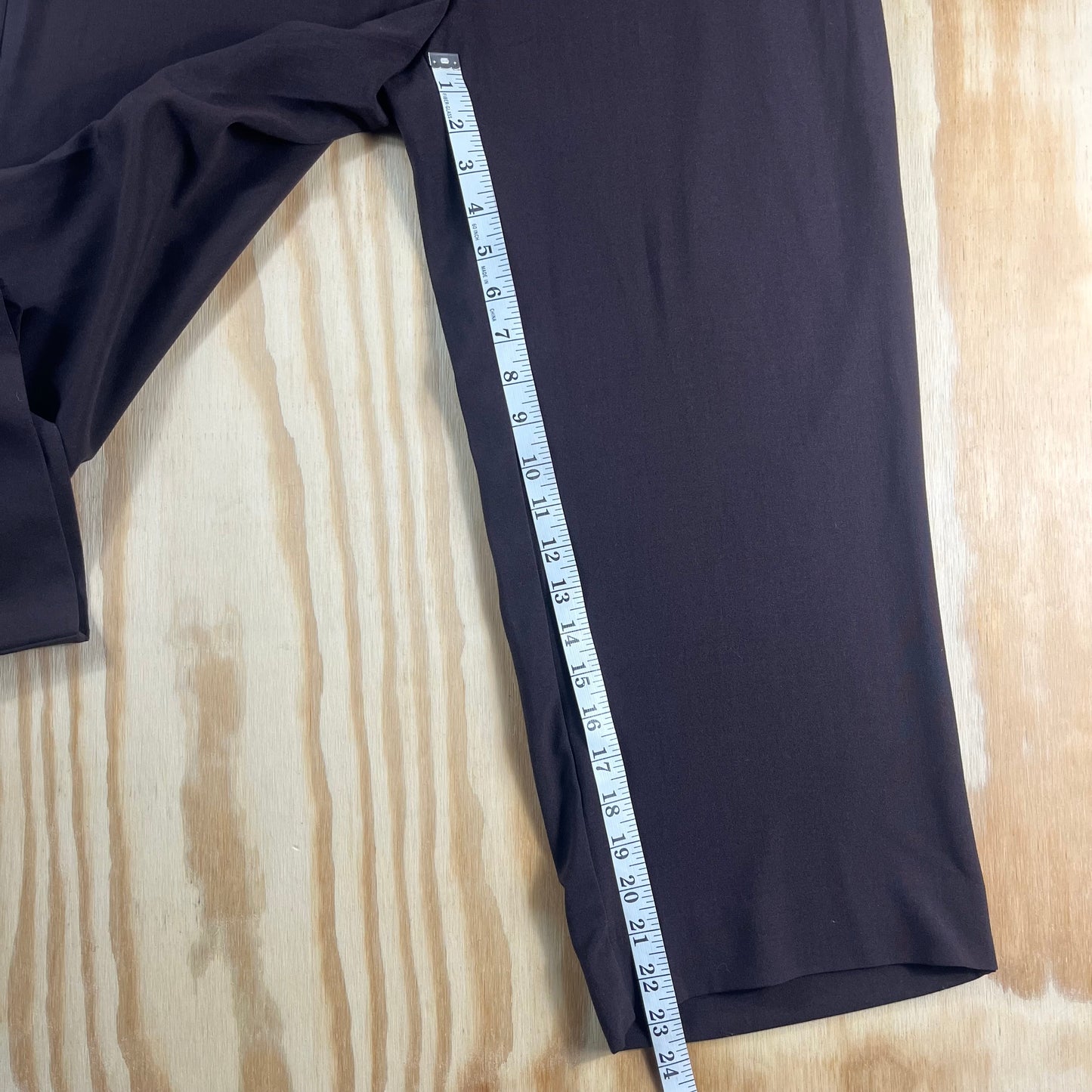 NWT vintage Y2K goodclothes espresso brown stretch cropped trousers - M/L