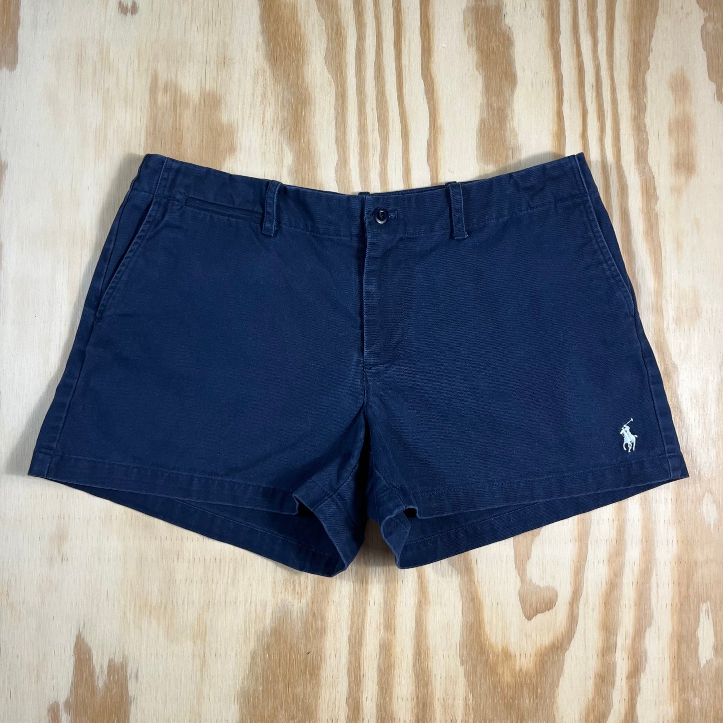 preloved Ralph Lauren Sport khaki navy cotton chino shorts - S/M