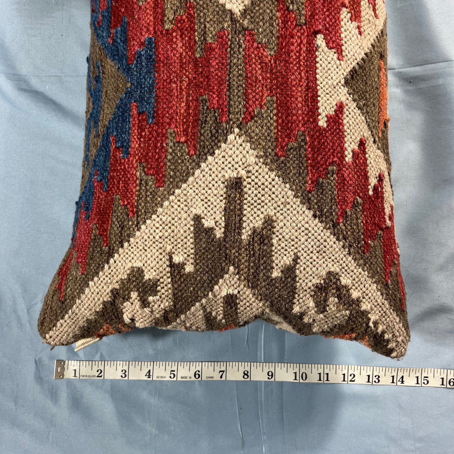 preloved Arhaus hand-woven kilim wool lumbar pillow - O/S