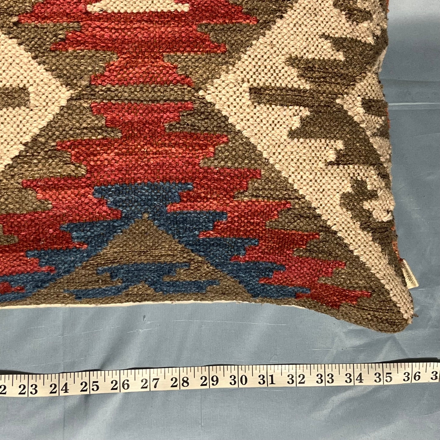 preloved Arhaus hand-woven kilim wool lumbar pillow - O/S