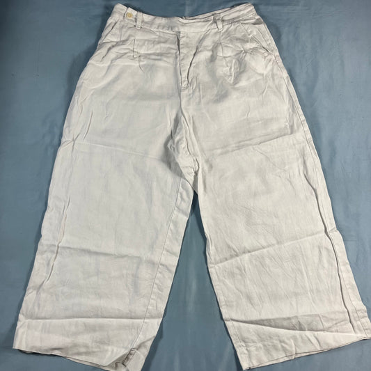 preloved Madewell pleated wide-leg linen pants - L/XL