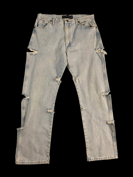 reworked Wrangler jeans - 34x30