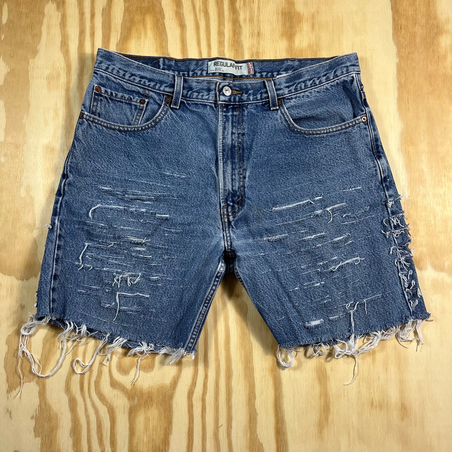 reworked Levi's 505 custom cutoff jorts - 1X/2X