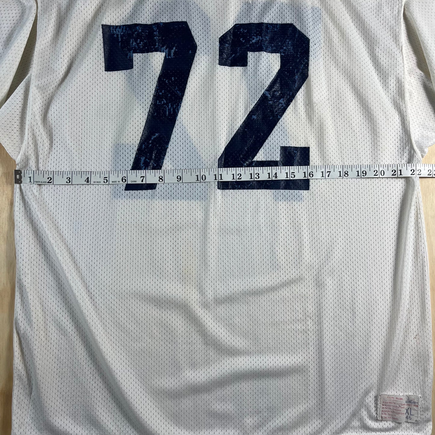 70s VTG Speedline white mesh football jersey - L/XL