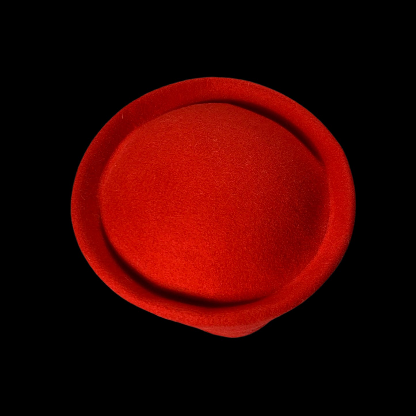 80s vintage red brimless hat - size OS