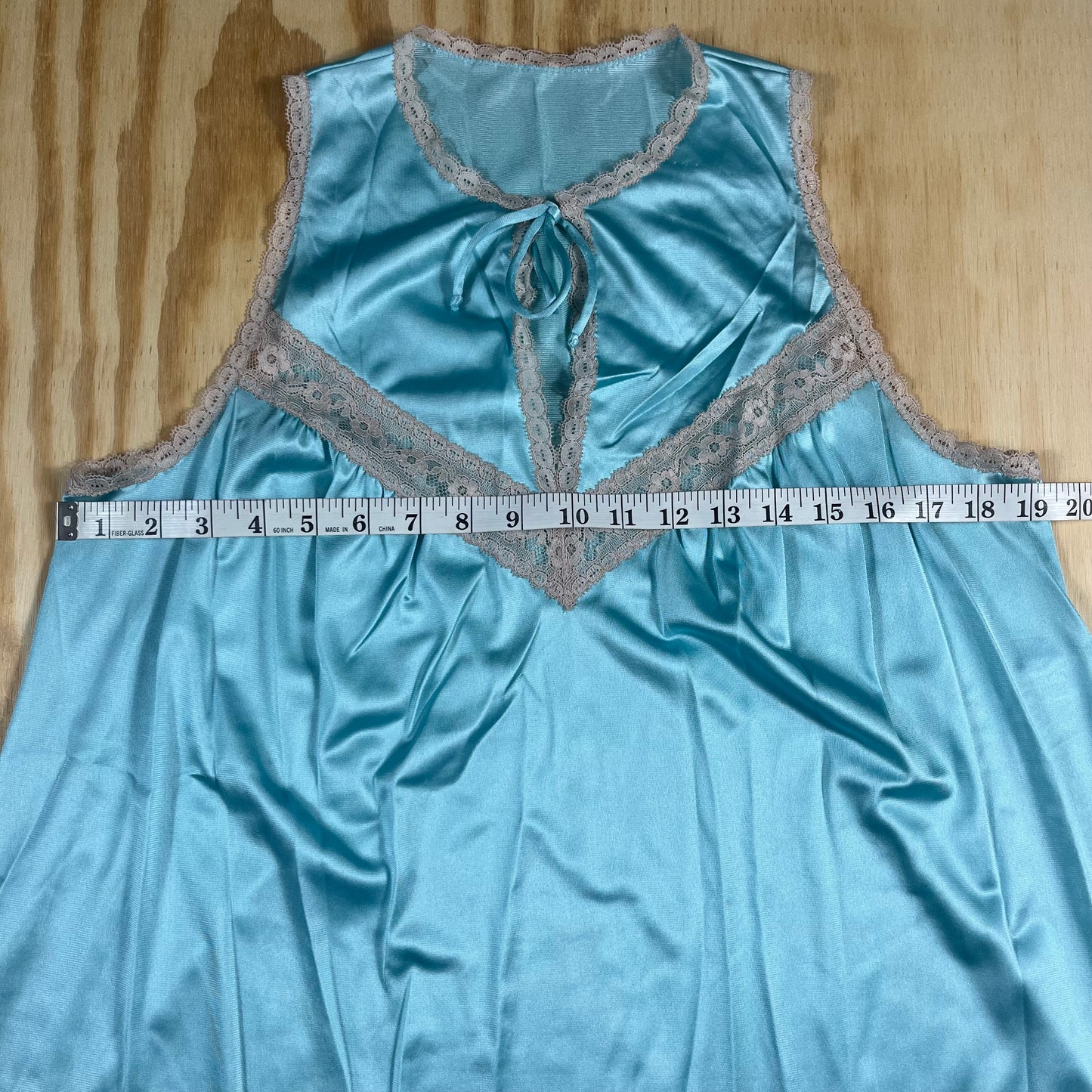 80s VTG Vanity Fair lace babydoll lounge set - S/M