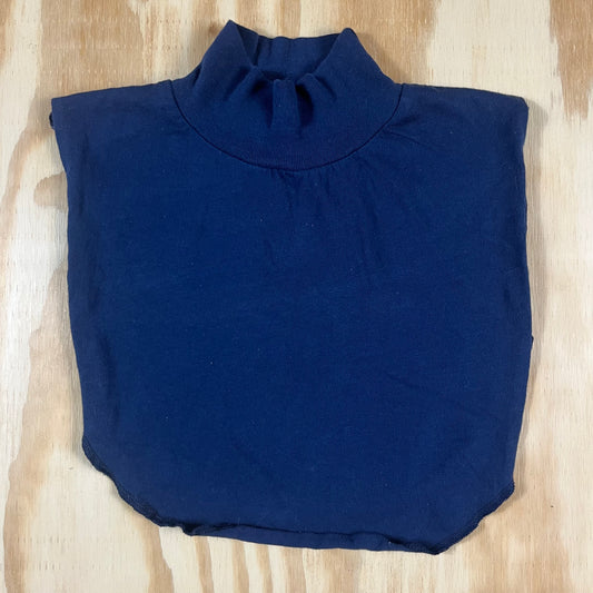 90s VTG Added Extras NY navy turtleneck dickie - O/S